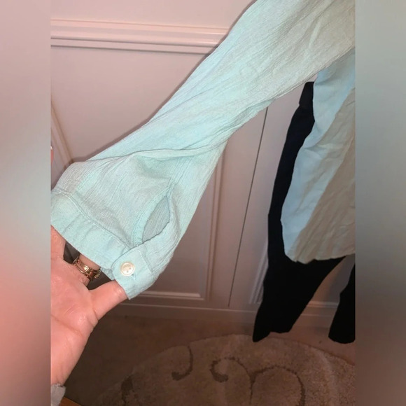 Set Old Navy Mint Green Tunic & Black Pants size 14 - Picture 4 of 10